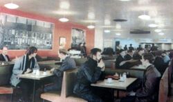 People sitting in a café.