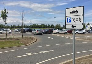 Castlebellingham car park sign.