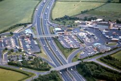 Old motorway service area.