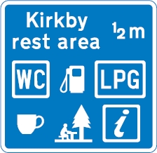 Kirkby rest area.