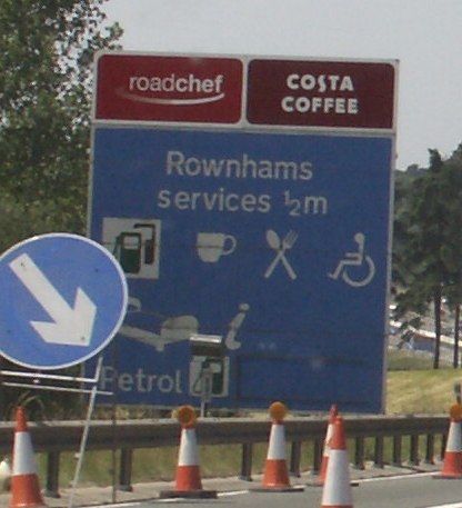 File:Sign for Rownhams.jpg