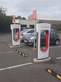 Electric vehicle charging point: Keele South Tesla.jpg