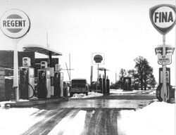 Old petrol station.