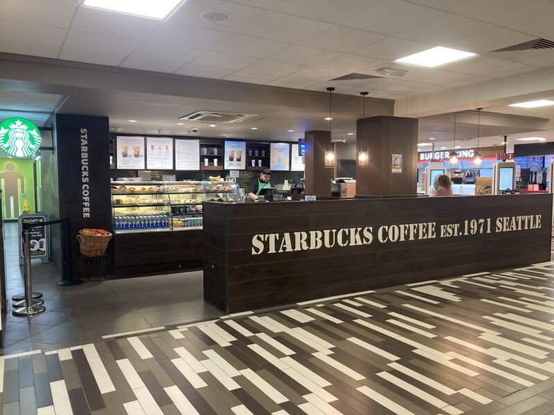 File:Starbucks kiosk Newport Pagnell North 2023.jpg