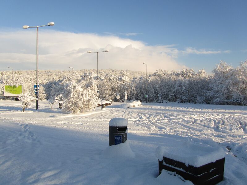 File:Cardiff West car park snow.jpg