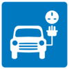 Electric car symbol.