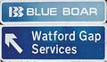 Blue Boar: Blue Boar Watford Gap motorway sign.jpg