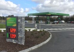 Applegreen petrol station.