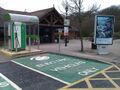 Electric vehicle charging point: Clacket Lane electric vehicle charging.jpg