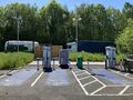 Electric vehicle charging point: BP Pulse Stafford North 2025.jpg